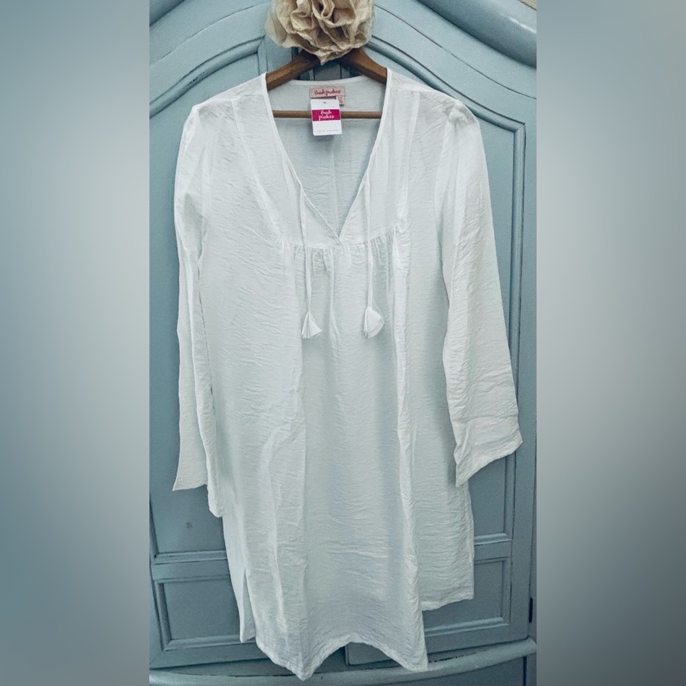 NWT fresh produce White Swim Coverup Women’s L